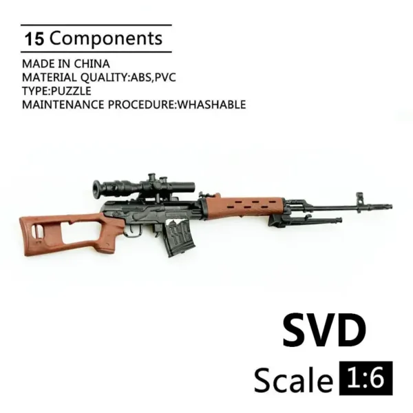 1/6 Scale SVD Sniper Rifle Toy Model - Image 2