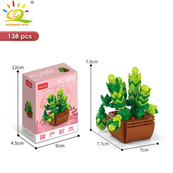 DIY Flower Succulent Building Blocks Set - Image 33