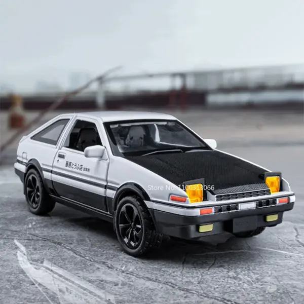 1/36 Diecast AE86 Sports Car Model with Lights