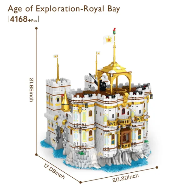 4168PCS Royal Bay Castle Building Blocks Set - Image 6