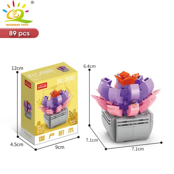 DIY Flower Succulent Building Blocks Set - Image 44