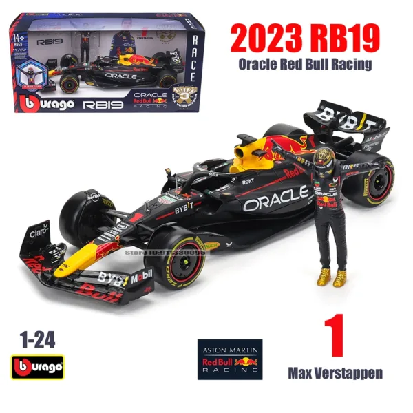 Bburago 1:24 Red Bull RB19 Diecast Model Car - Image 8