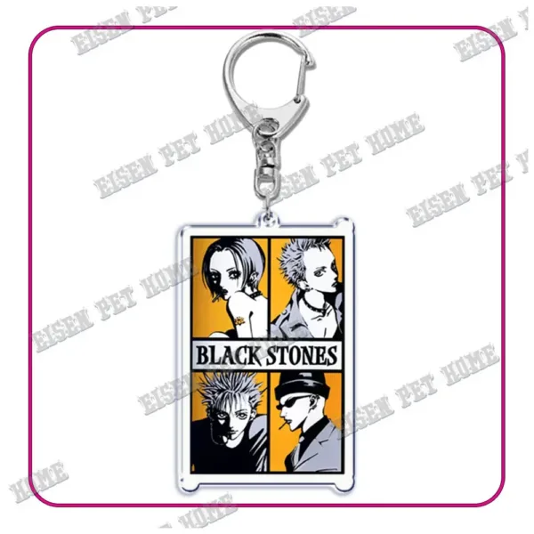 Nana Anime Keychain with Black Stones Pendant - Image 38