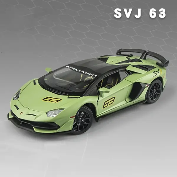 1:24 Lambo SVJ63 Alloy Diecast Model Car - Image 10