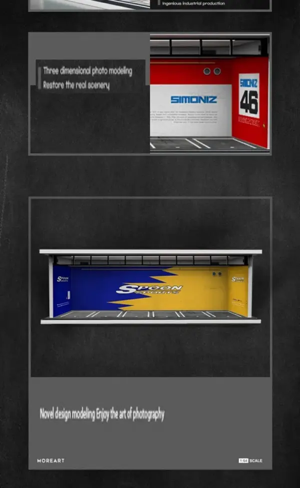 1:64 Scale Diorama Car Garage Model - Image 5