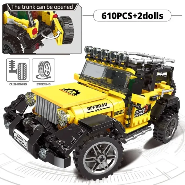 Off-Road Adventure Vehicle Building Blocks Set - Image 3