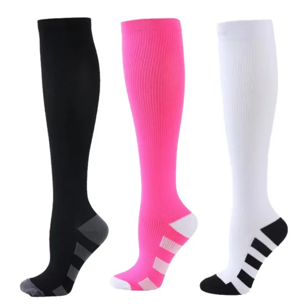 3 Pairs Compression Socks for Men and Women - Image 20