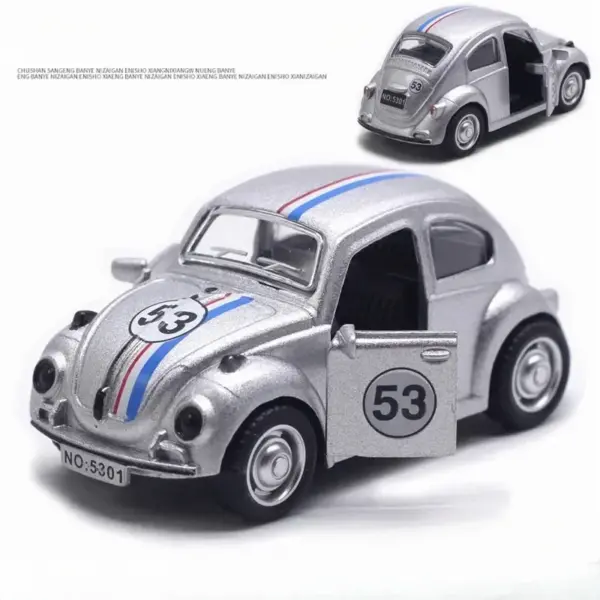 1:43 Alloy Volkswagen Beetle Diecast Model - Image 7