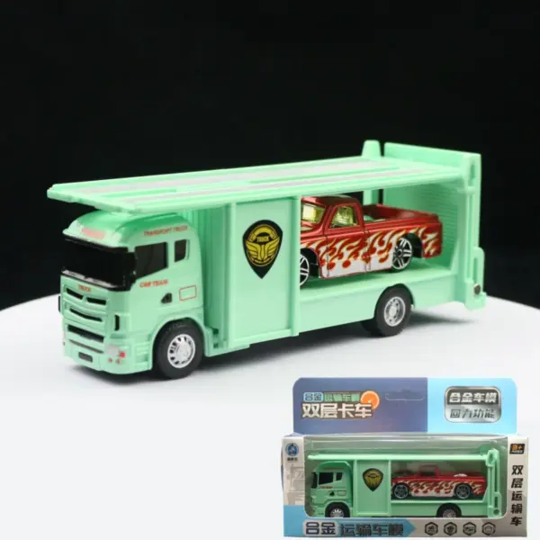 1:64 Alloy Flat Trailer and Truck Model - Image 11