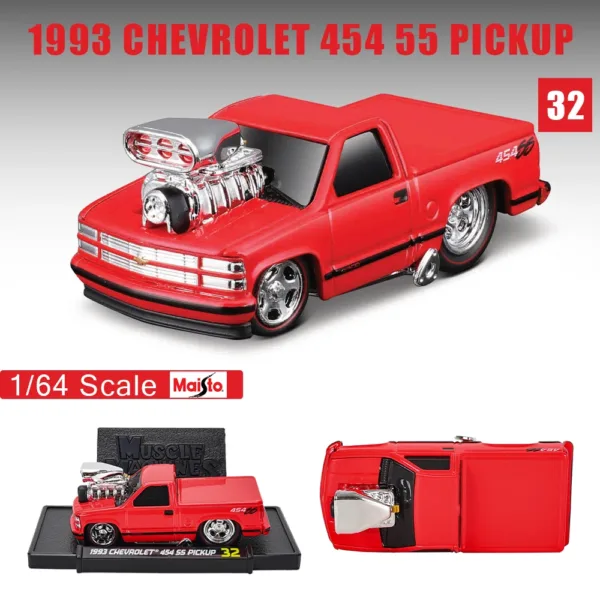 Maisto 1:64 Scale Classic Car Model Set - Image 14