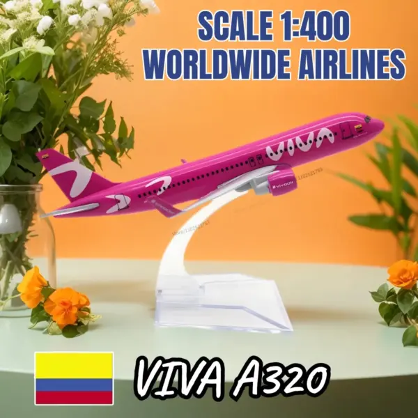 1:400 Scale Diecast Airbus A320 Model Aircraft - Image 46