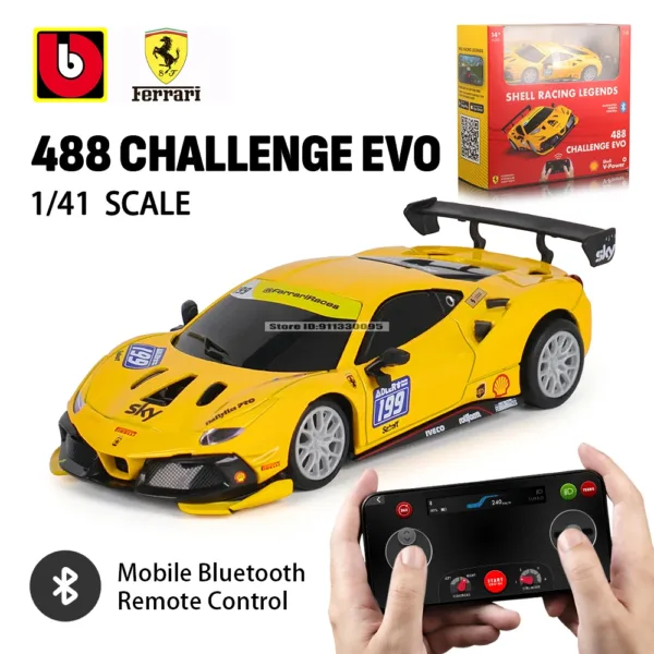 Bburago 1:41 Ferrari Bluetooth RC Car Model - Image 7