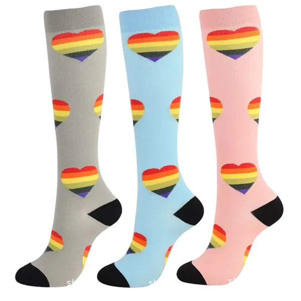 3 Pairs Compression Socks for Men and Women - Image 13