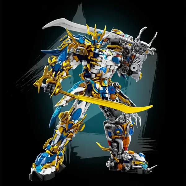 Mecha White Tiger and Green Dragon Model - Image 4