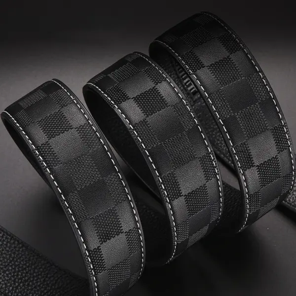 Men's Genuine Leather Automatic Buckle Belt - Image 3