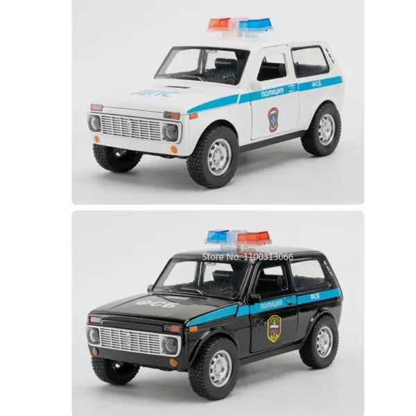 1/18 Scale Russia Ladaniva Police Car Model - Image 6