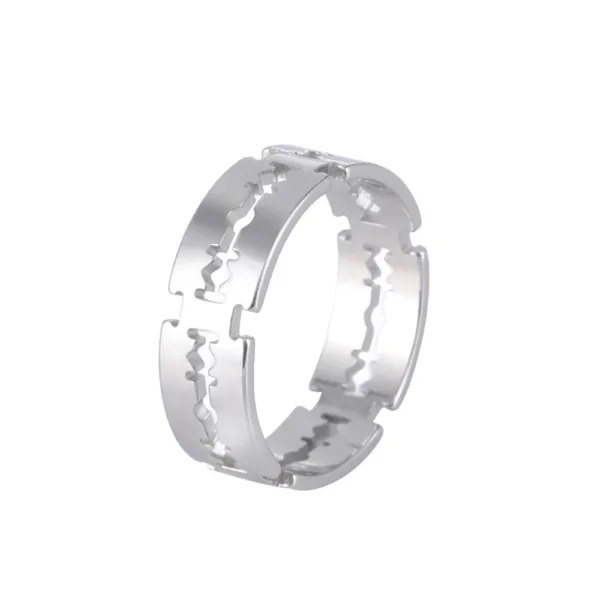 Punk Stainless Steel Blade Ring for All - Image 8