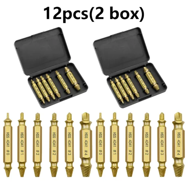 12pcs HSS Damaged Screw Extractor Set - Image 7