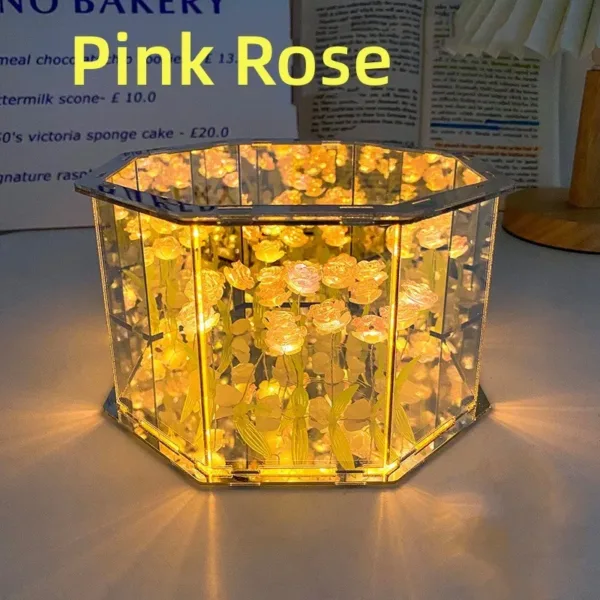 DIY Tulip Mirror Cube LED Night Light - Image 12