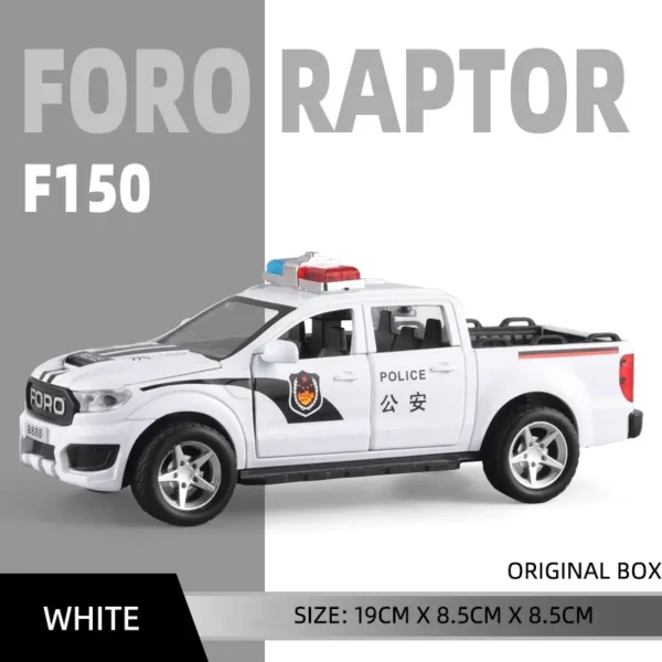 1:32 Ford F150 Police Diecast Toy Model - Image 9