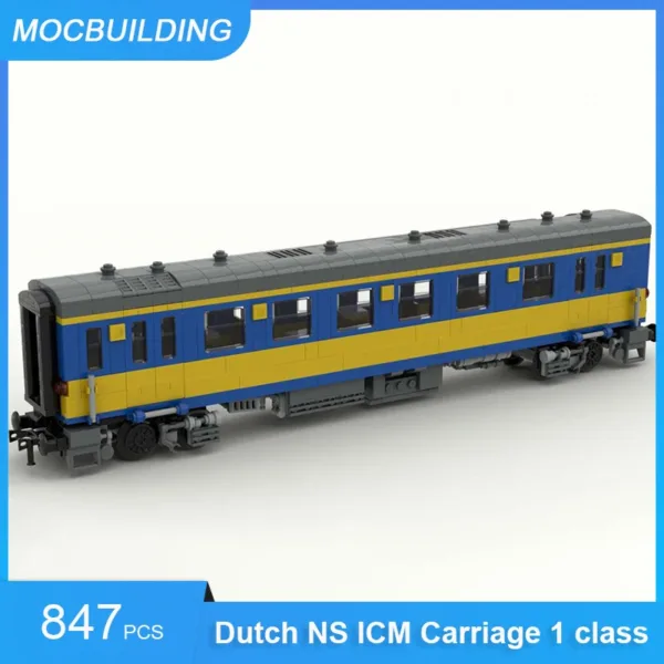 Dutch NS ICM Train Carriage Building Blocks Set