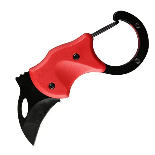 Mini Folding Claw Knife with Rubber Handle - Image 9