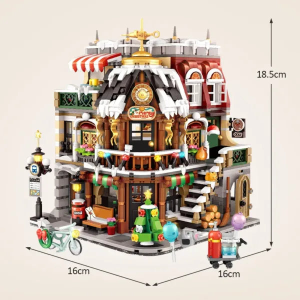 2506Pcs Mini Building Blocks Christmas Cafe Set - Image 6