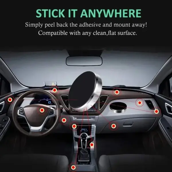 Universal Magnetic Car Phone Holder Mount - Image 4