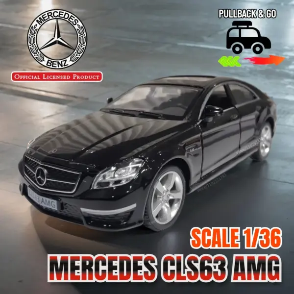 1:36 Mercedes AMG GTS Pink Diecast Model Car - Image 20