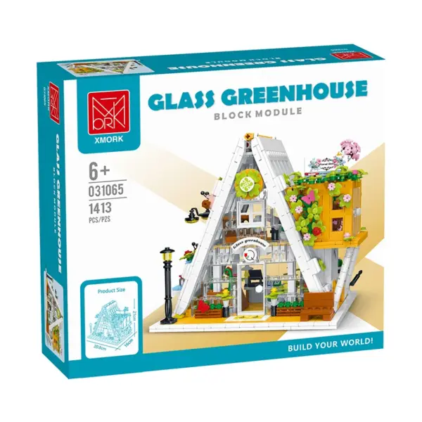 Glass Flower Shop Streetview Building Blocks Set - Image 6