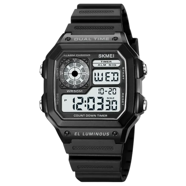 Men's Digital Waterproof Sport Chrono Watch - Image 10