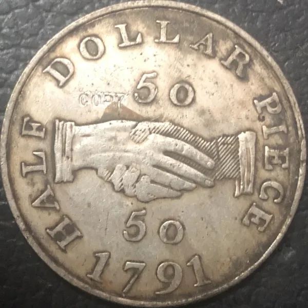 1791 Sierra Leone Replica 50 Cents Coin - Image 3