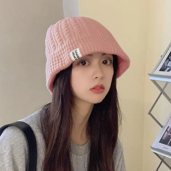 Chic Knit Bucket Hat for Women - Soft Beanie - Image 2