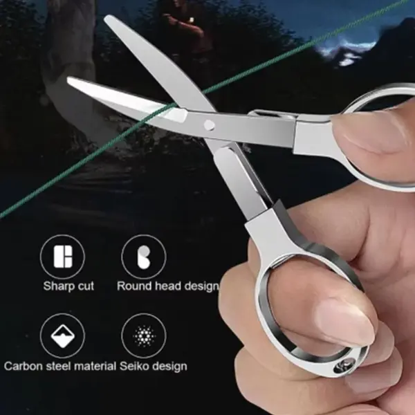 Portable Foldable Fishing Scissors with Grip - Image 3