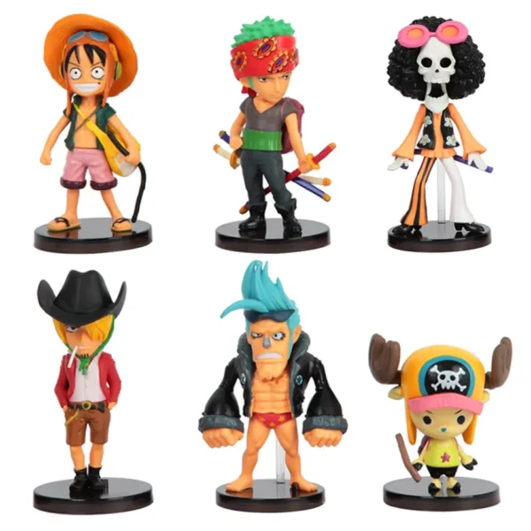 10pcs One Piece Anime Figures Luffy Zoro Dolls - Image 7