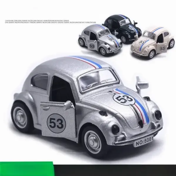 1:43 Alloy Volkswagen Beetle Diecast Model - Image 3