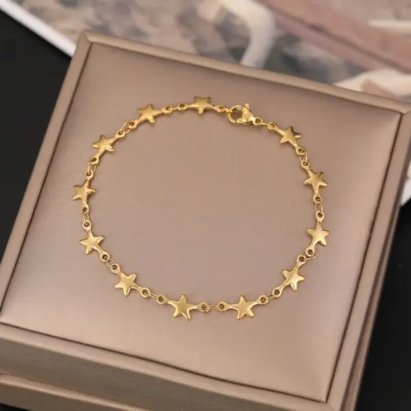 CACANA Stainless Steel Link Chain Bracelet