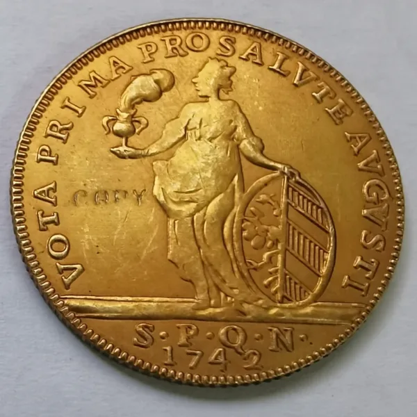 Gold-Plated 1 Ducat Copy Coin - Nurnberg - Image 2