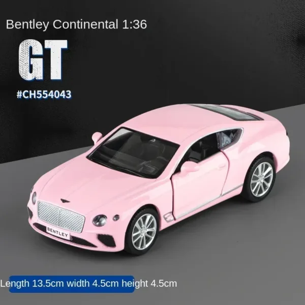 1:36 Pink Benz Diecast Alloy Model Car - Image 17