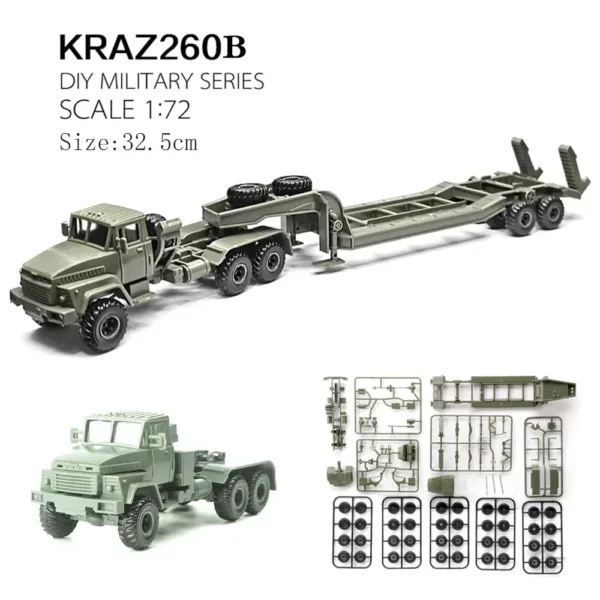 1/72 KRAZ-260B Military Truck Model Kit - Image 2