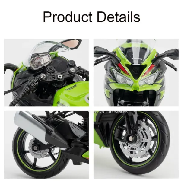 Kawasaki NIJIA ZX-6R 1:12 Alloy Model Motorcycle - Image 3