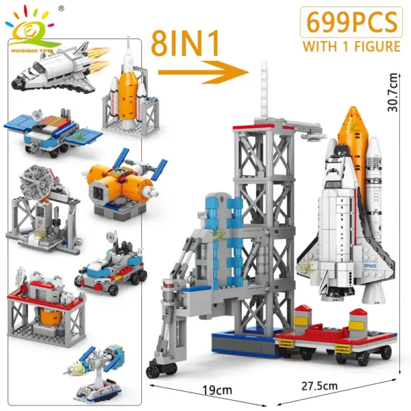 HUIQIBAO Space Shuttle Building Blocks Set - Image 19