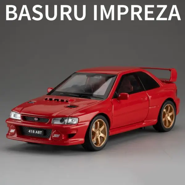 1:32 Scale Subaru Impreza Diecast Model Car - Image 10