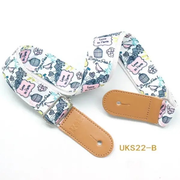 Adjustable Cartoon Cotton Ukulele Guitar Strap - Image 6