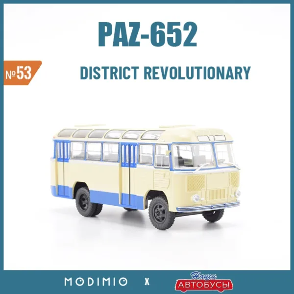 1:43 Diecast Model PAZ-652 District Revolutionary