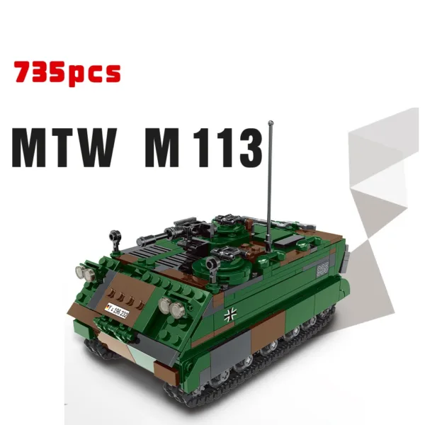 WW2 Tank Building Blocks Set for Kids - Image 15