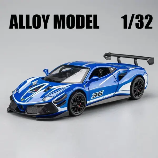 1:32 Scale Ferrari 488 Alloy Diecast Model - Image 12