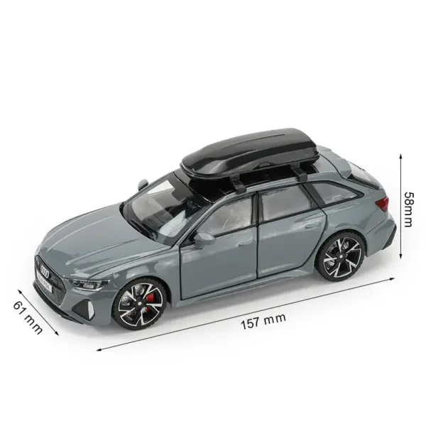 1/32 Audi RS6 Diecast Model Car with Sound - Image 7