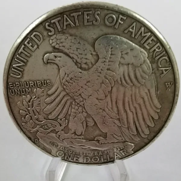 1985 US One Dollar Silver Plated Coin - Image 5