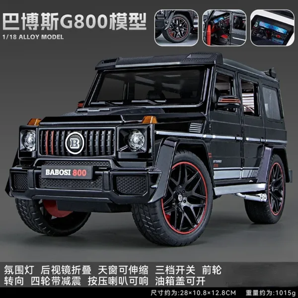 1:18 Mercedes Benz BRABUS G800 Diecast Model - Image 12